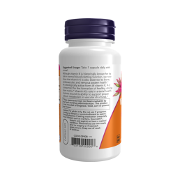 NOW VITAMIN K-2 (MK-4) 100 мкг (100 вег.капс)