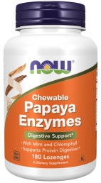 NOW PAPAYA ENZYME CHEWABLE (180 табл)